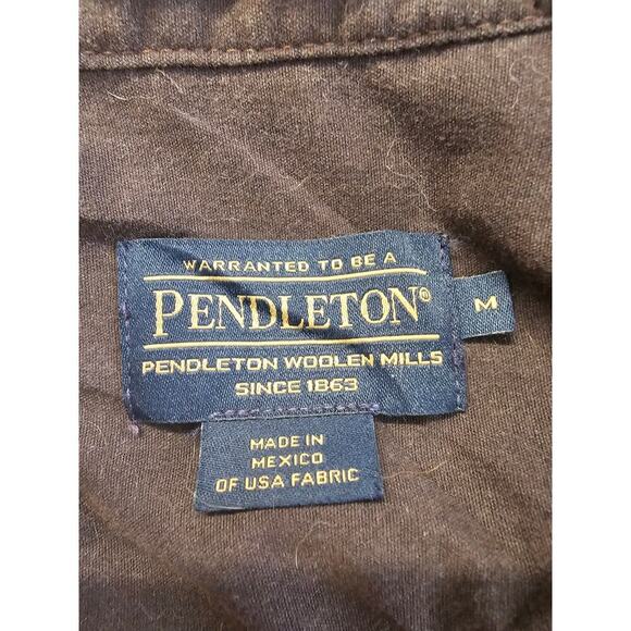 Pendleton Men's Button Down Jacket Collared Neck Long Sleeve Red Size M - Picture 3 of 4